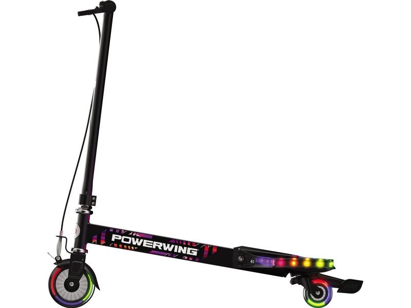 Razor Hoverboard PowerWing Lightshow, Black Waveboard