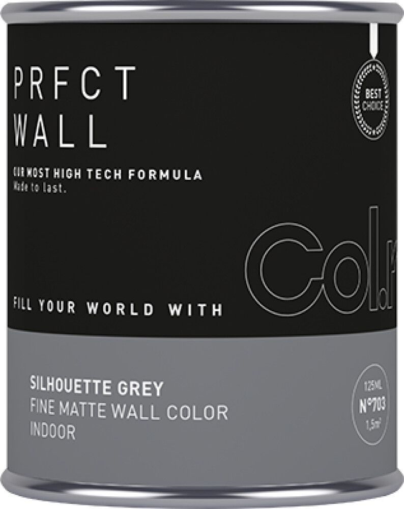 VEGGMALING COL.R PRFCT N.703 0,125L SILHOUETTE GREY