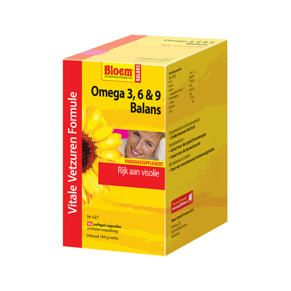 Bloem Omega 3, 6 & 9 Balans 96 softgels