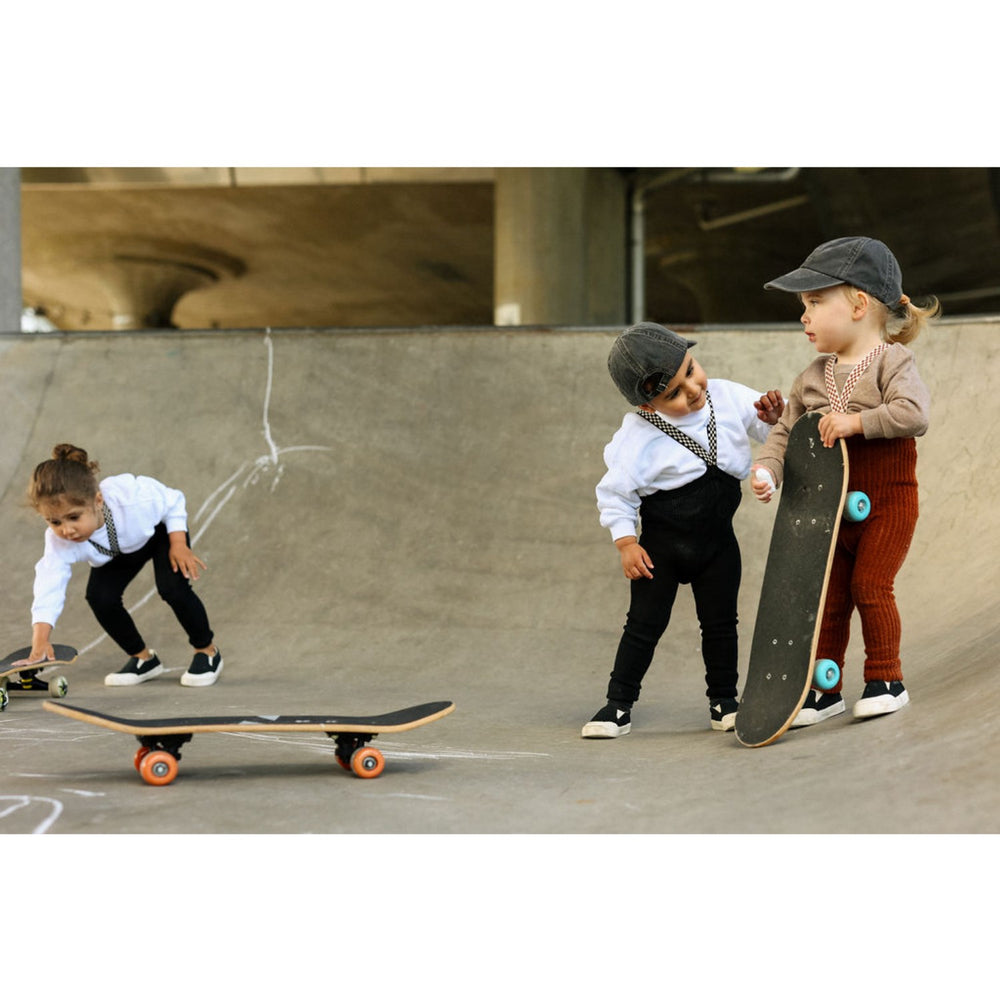 Køb Silly Silas Cinnamon Checked Granny Teddy Footless Leggings