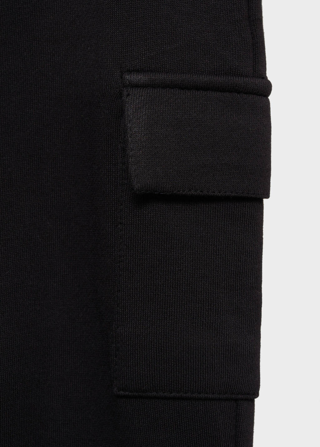 Mango Kids straight cargo broek zwart