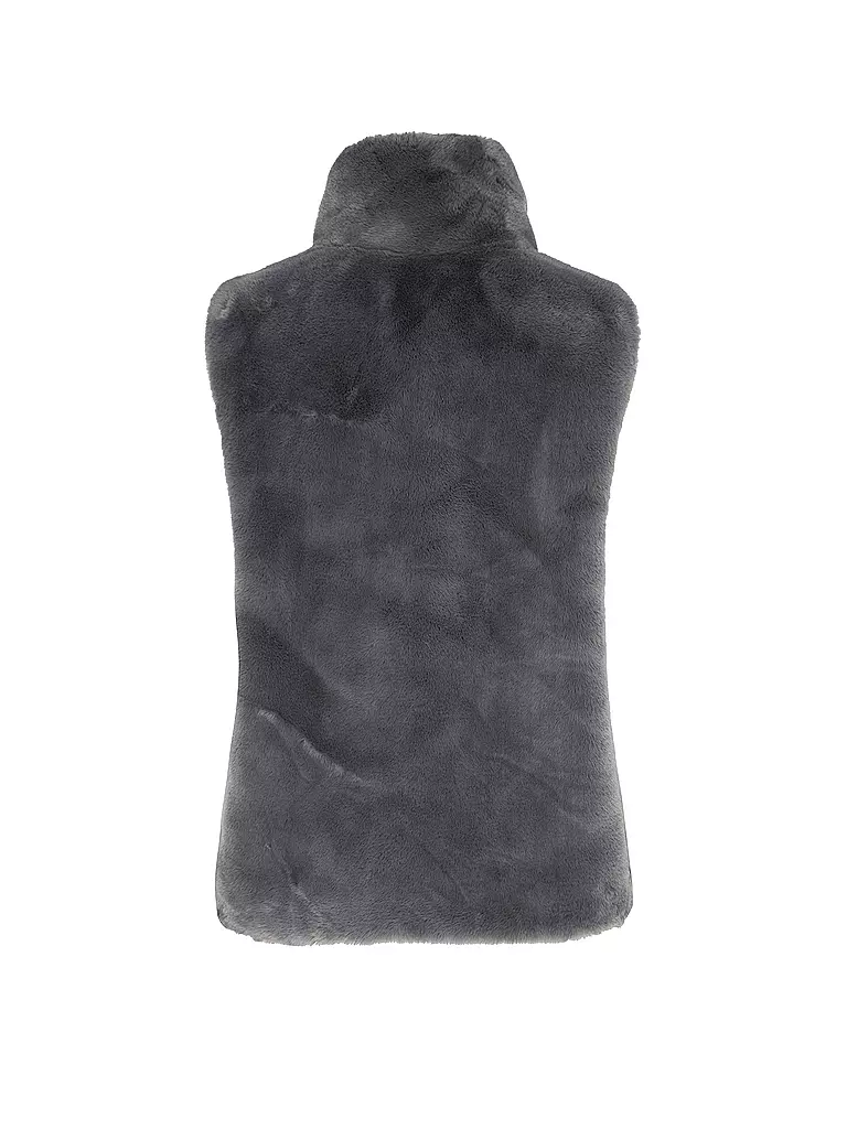 RINO&PELLE Gilet in Felloptik LISON grau