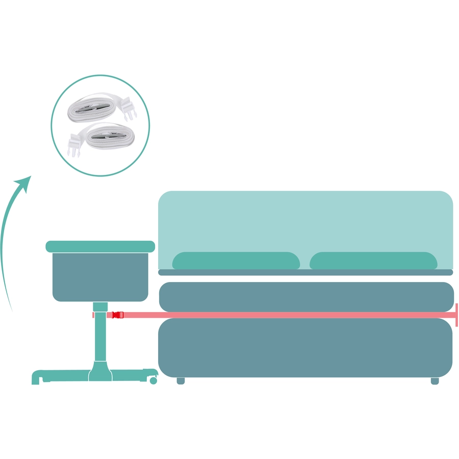 fillikid Beistellbett Relax Grau
