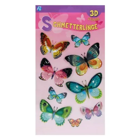 Trötsch 3D-Sticker Schmetterlinge, sortiert