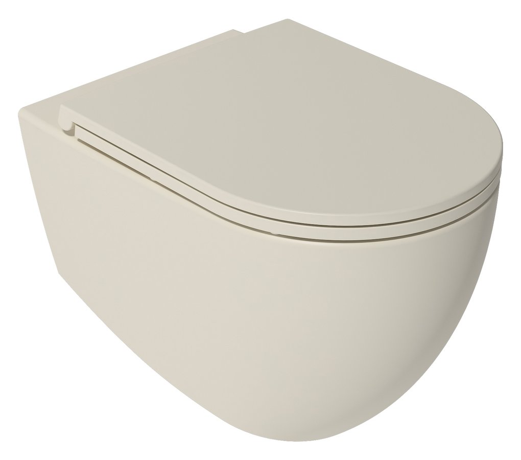 Isvea Infinity toiletpot randloos met softclose zitting ivoor