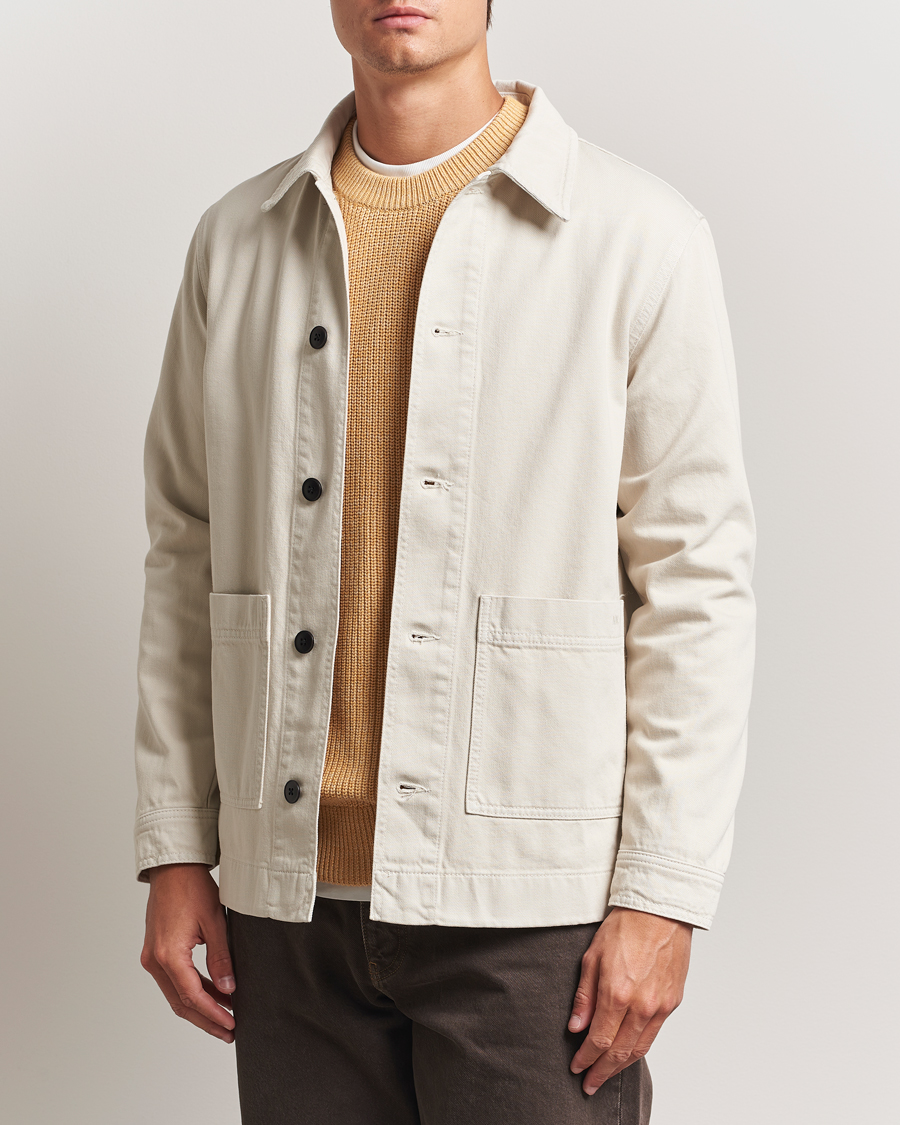 NN07 Ollie Denim Shirt Jacket Ivory