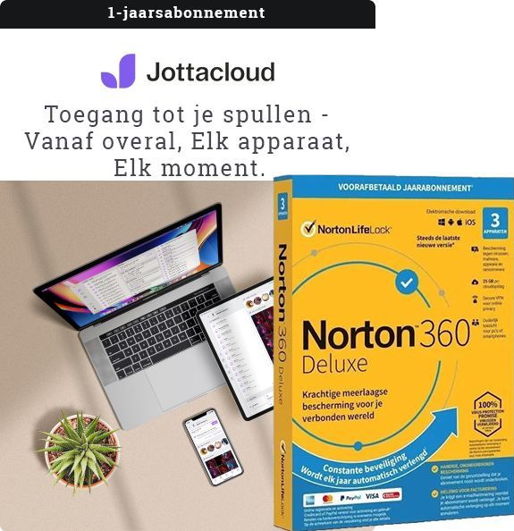 Jottacloud - Personal Unlimited - Antivirus - Beveiligde Cloudopslag - 1 Jaar - Windows, Mac, Android, iOS
