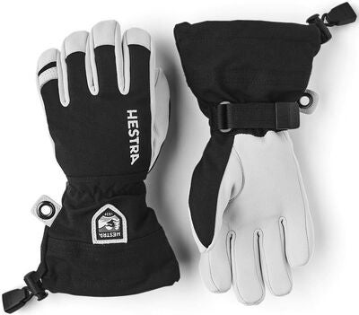 Hestra Army Leather Heli Ski Hansker, Svart