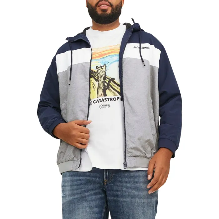 Jack & Jones Rush Blocking Hood Bomberjas Heren (plussize)