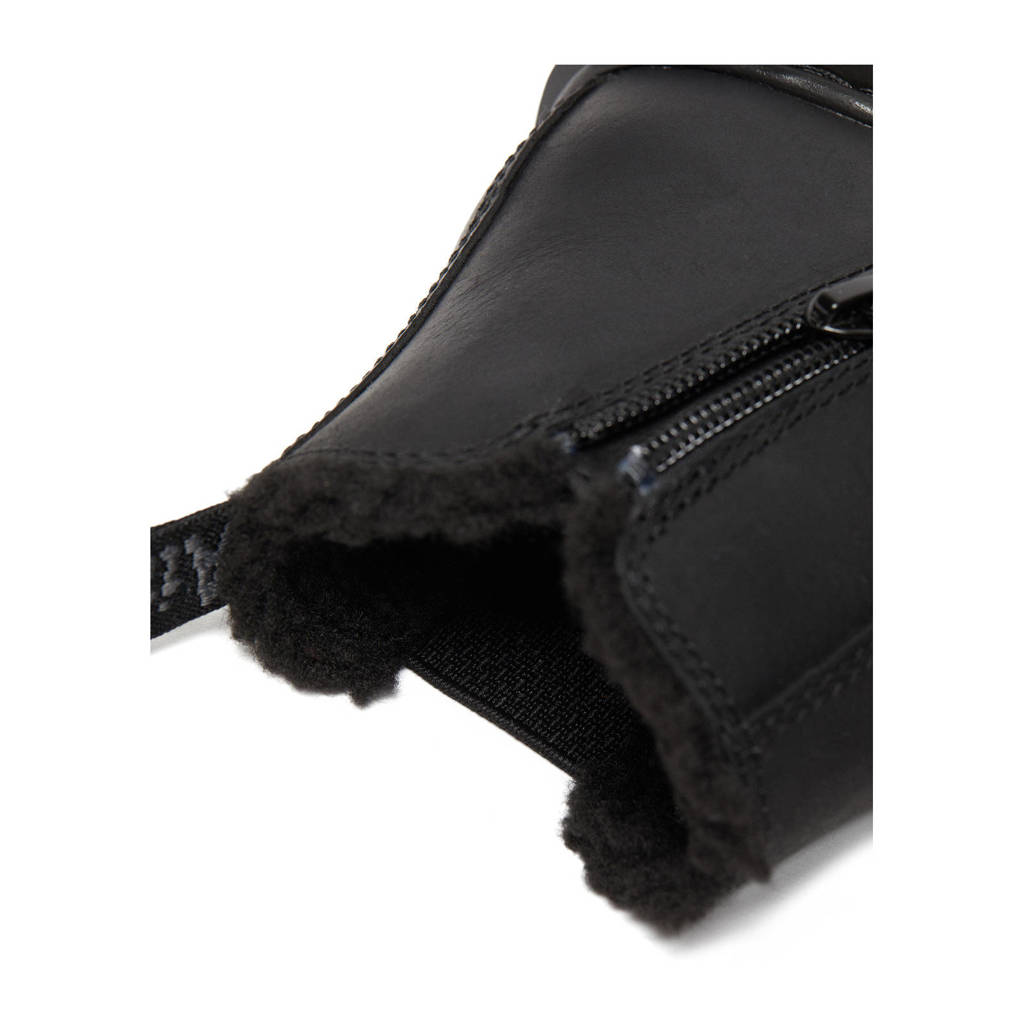 Dr. Martens 2976 Leonore Monogevoerde leren enkelboots zwart