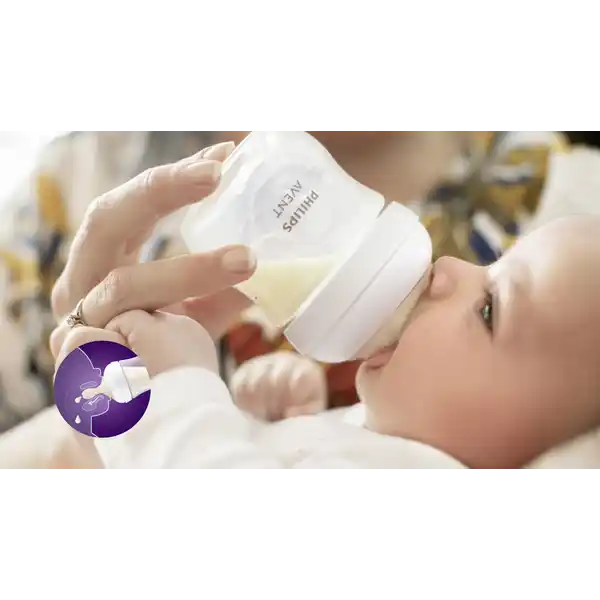 Natural Response Babyflasche aus Glas SCY933 / 01, 1M+ 240ml