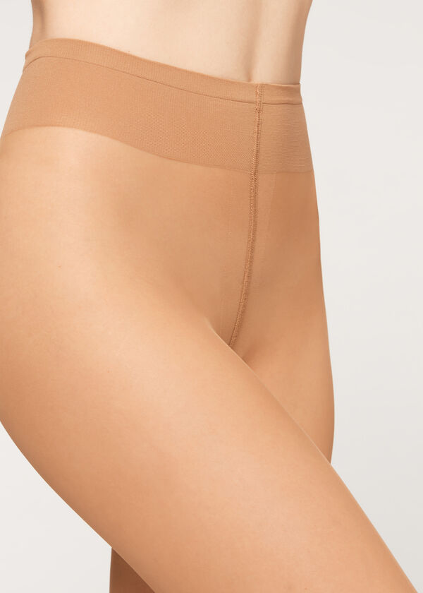 Meia-calça transparente fosca de 20 denier
