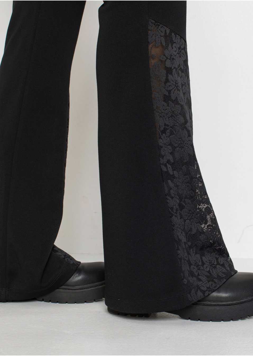 Legging avec empiècement en dentelle