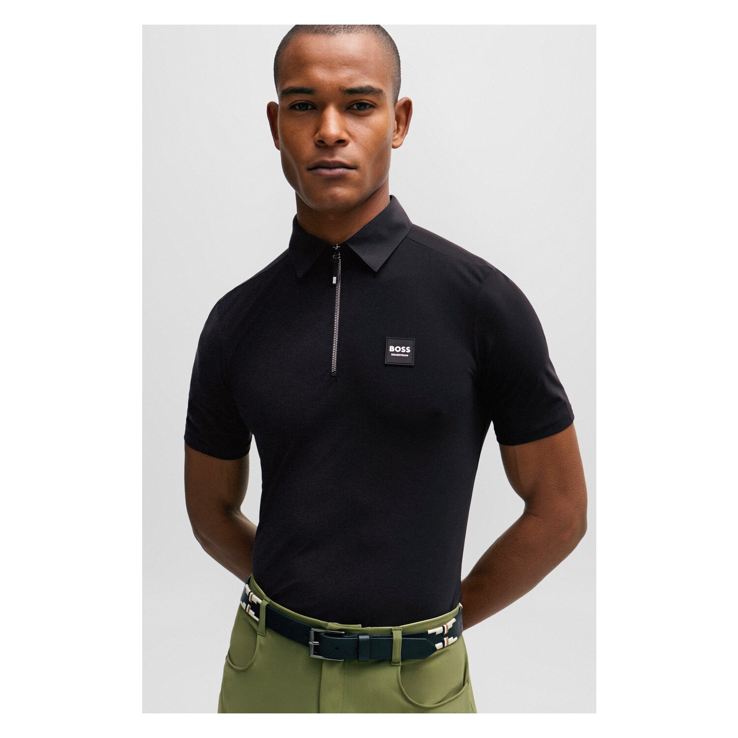 BOSS EQUESTRIAN Herren Trainingsshirt Noah - black - L