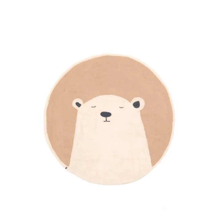 Muskhane Tapis Pasu Grizzly en feutre | Nude