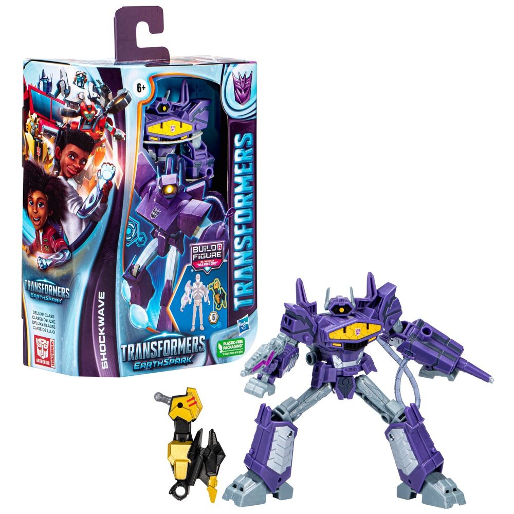 Transformers EarthSpark Deluxe Class Shockwave Actionfigur