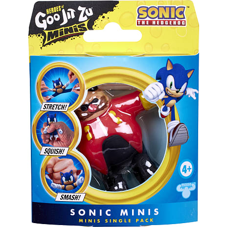 Goo Jit Zu Sonic strækbar figur - flere varianter - assorteret