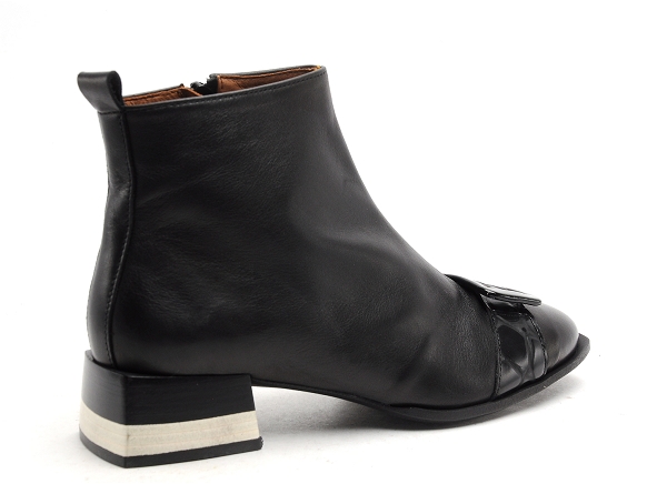 Nemonic boots bottine plates femme 2345 noir