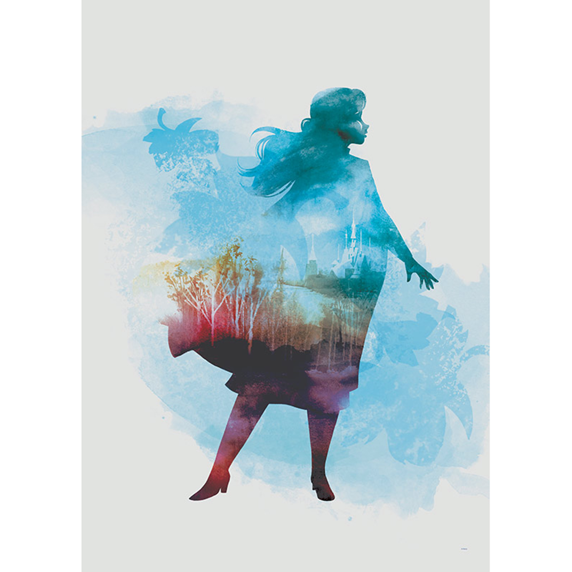 Wandbild FROZEN ANNA AQUARELL - 50x70 cm