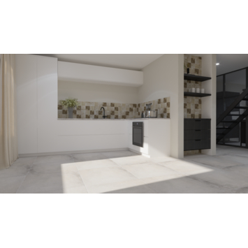Wandtegel Fermo 12,5 x 12,5 cm keramiek bruin 0,587 m²