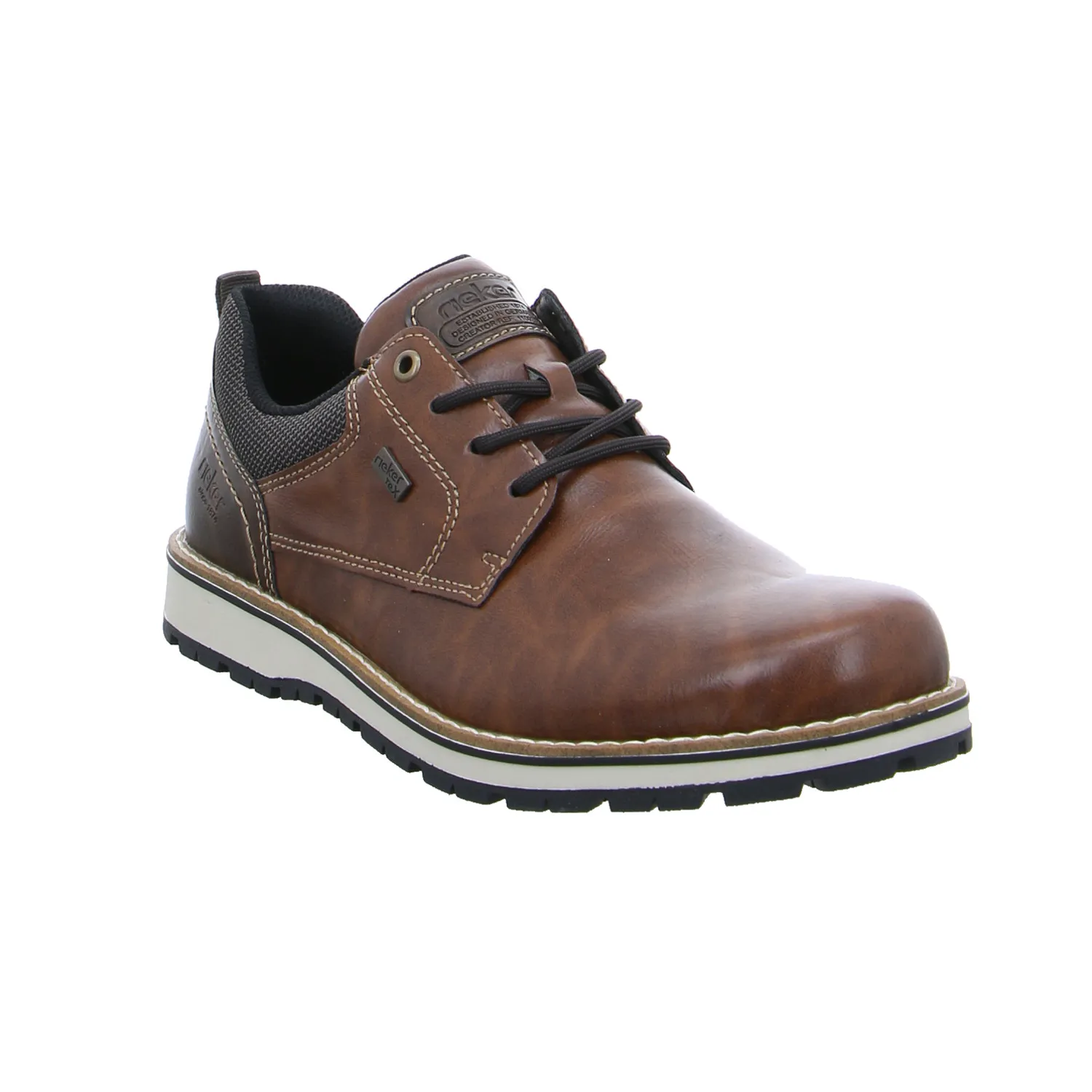 RIEKER Halbschuhe Sneaker Braun Lederimitat