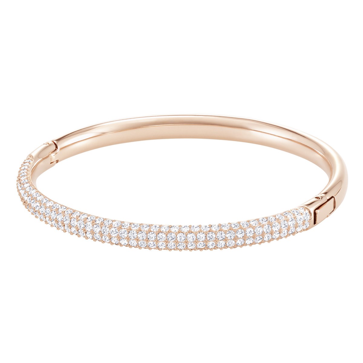 Bracelet Jonc Swarovski Stone Silk rosé taille L