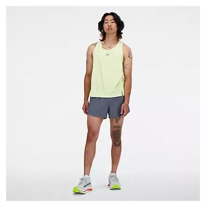 Débardeur New Balance Racing London Edition Jaune Homme