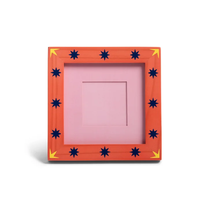 &klevering - Patch Bilderrahmen, Sterne, 14 x 14 cm, mehrfarbig
