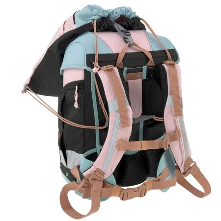 Lässig Schulranzen Set 7-teilig, Boxy Unique Rose Blue Black