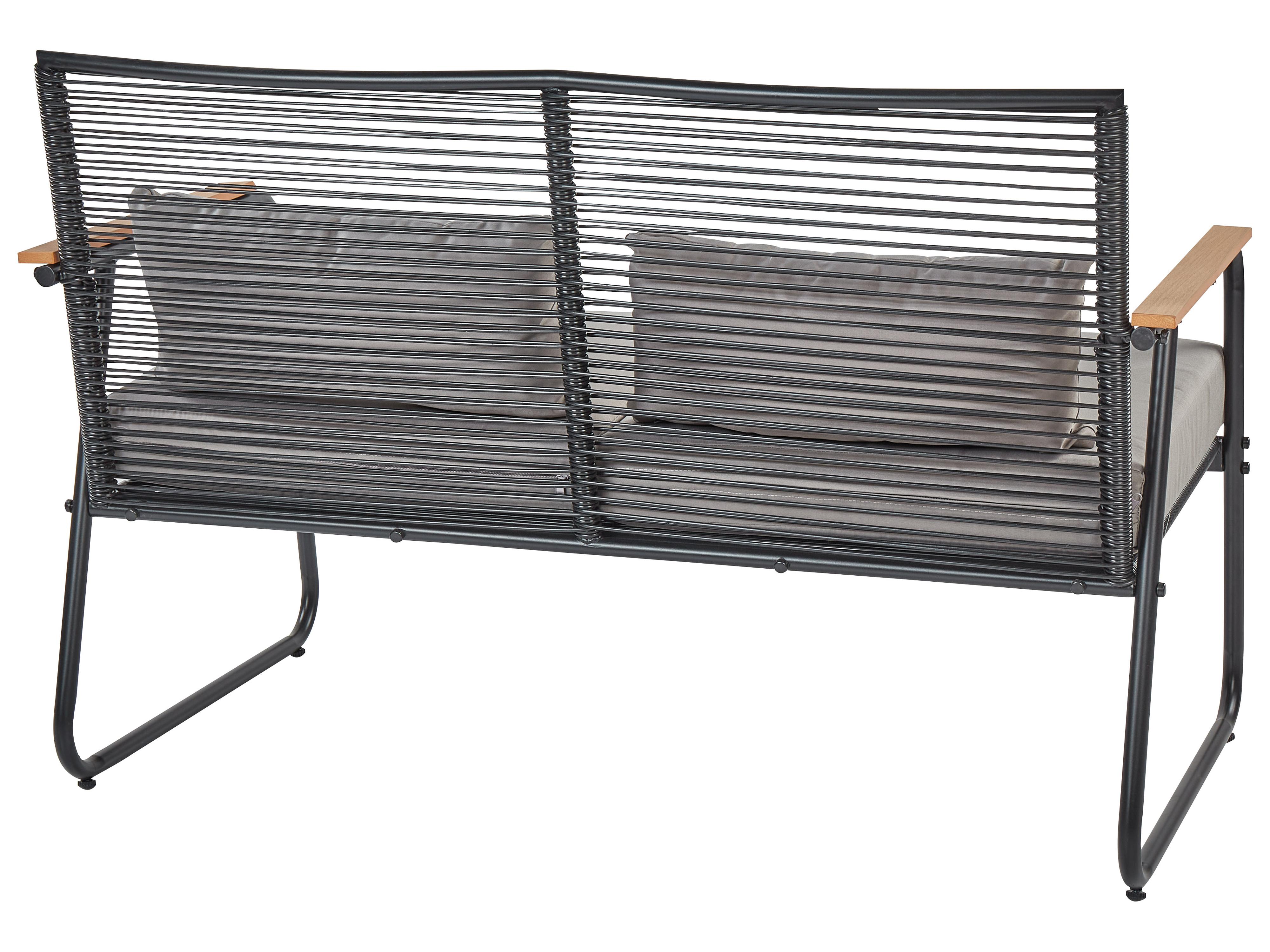 Loungeset met tafel 4-zits POMONTE Metaal Zwart