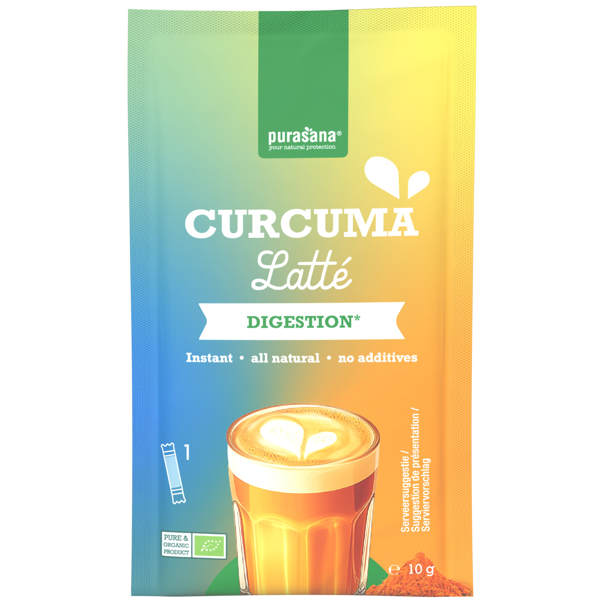 Purasana Curcuma Latté Bio (6 x 10 gr)