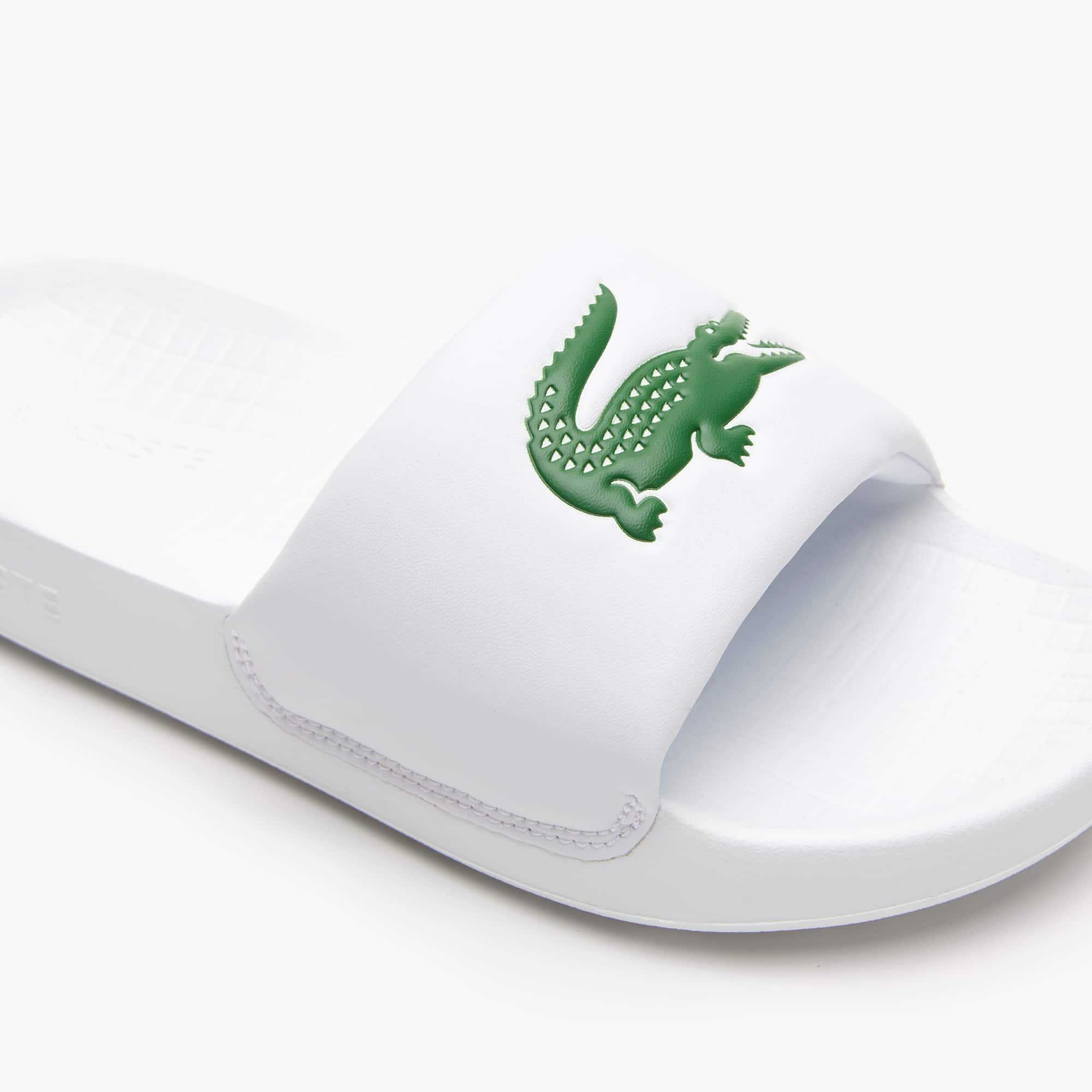 Claquettes Croco 1.0 junior Lacoste en synthétique Claquettes & Sandales - Blanc - Lacoste - Enfant