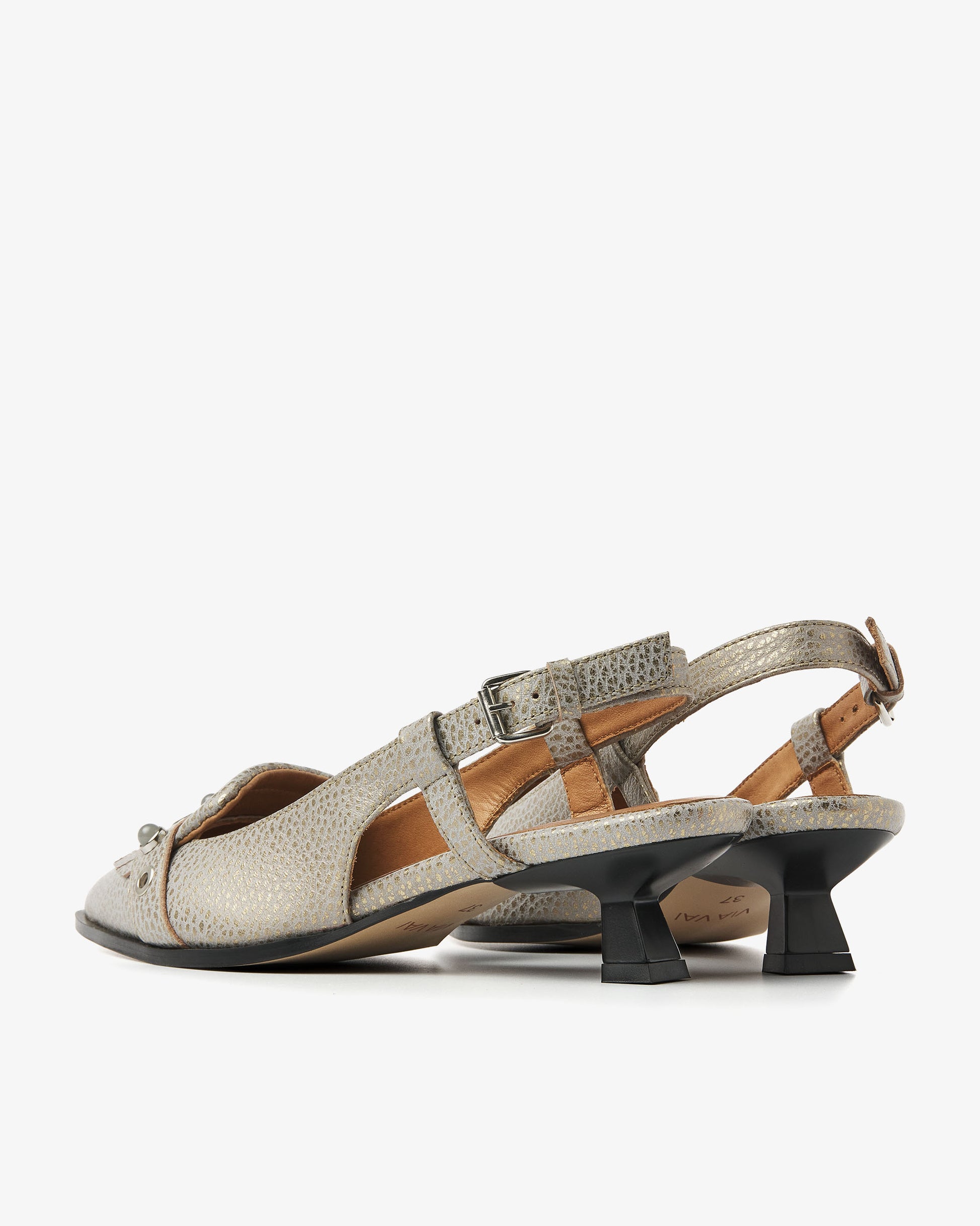 VIA VAI metallic slingbacks Lea Aileen