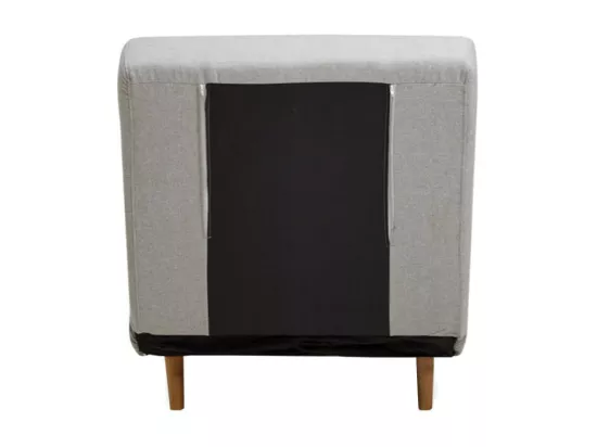 Adron - Fauteuil convertible lit 1 place : Couleur - Gris clair