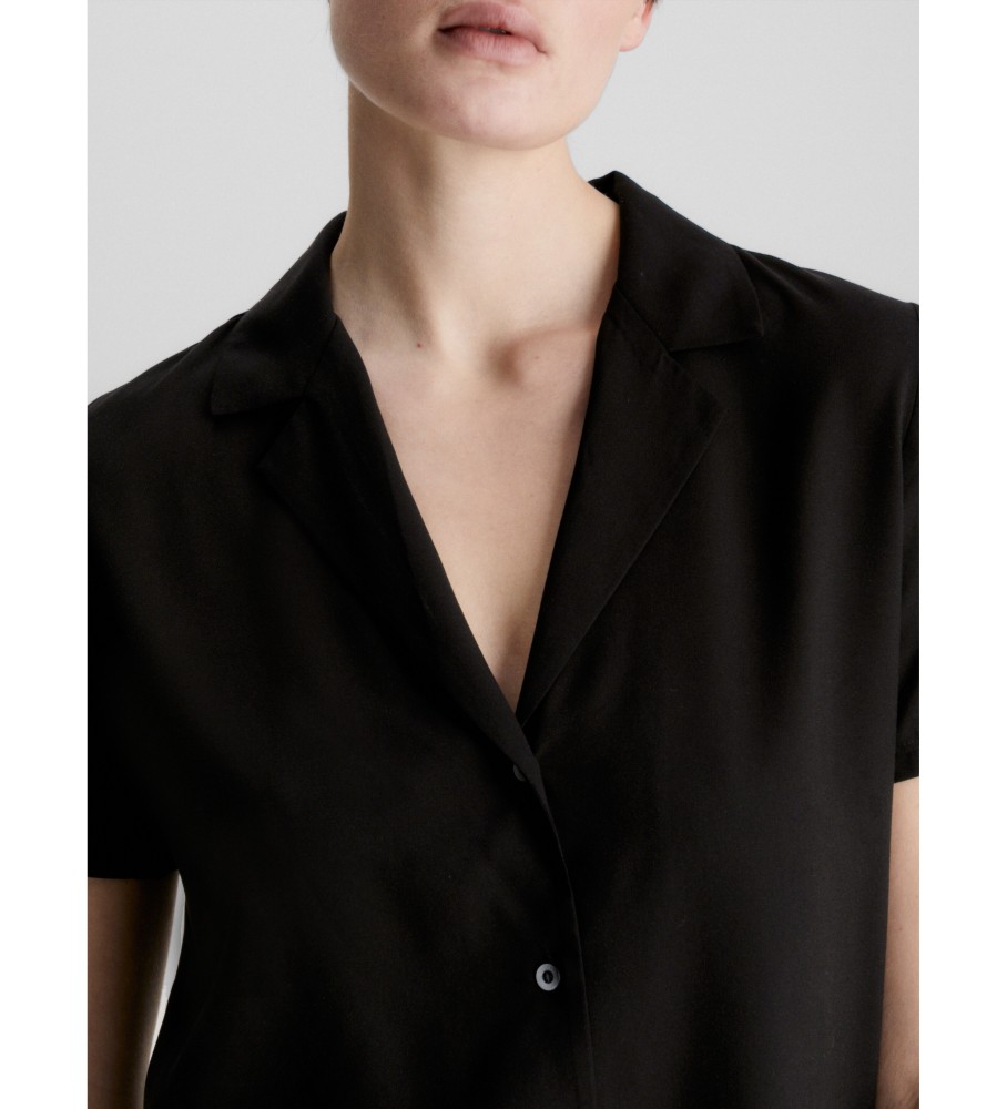 Conjunto de pijama curto preto Calvin Klein