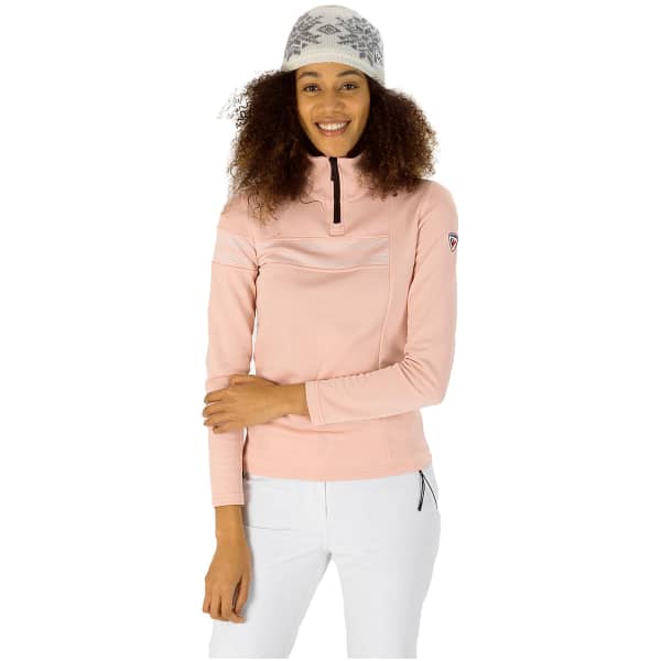Sweat polaire ROSSIGNOL W RESORT 1/2 ZIP POWDER PINK