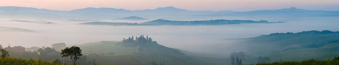 Pienza Blue by Peter Adams - Limited Edition. Edition of: 100. Signed.