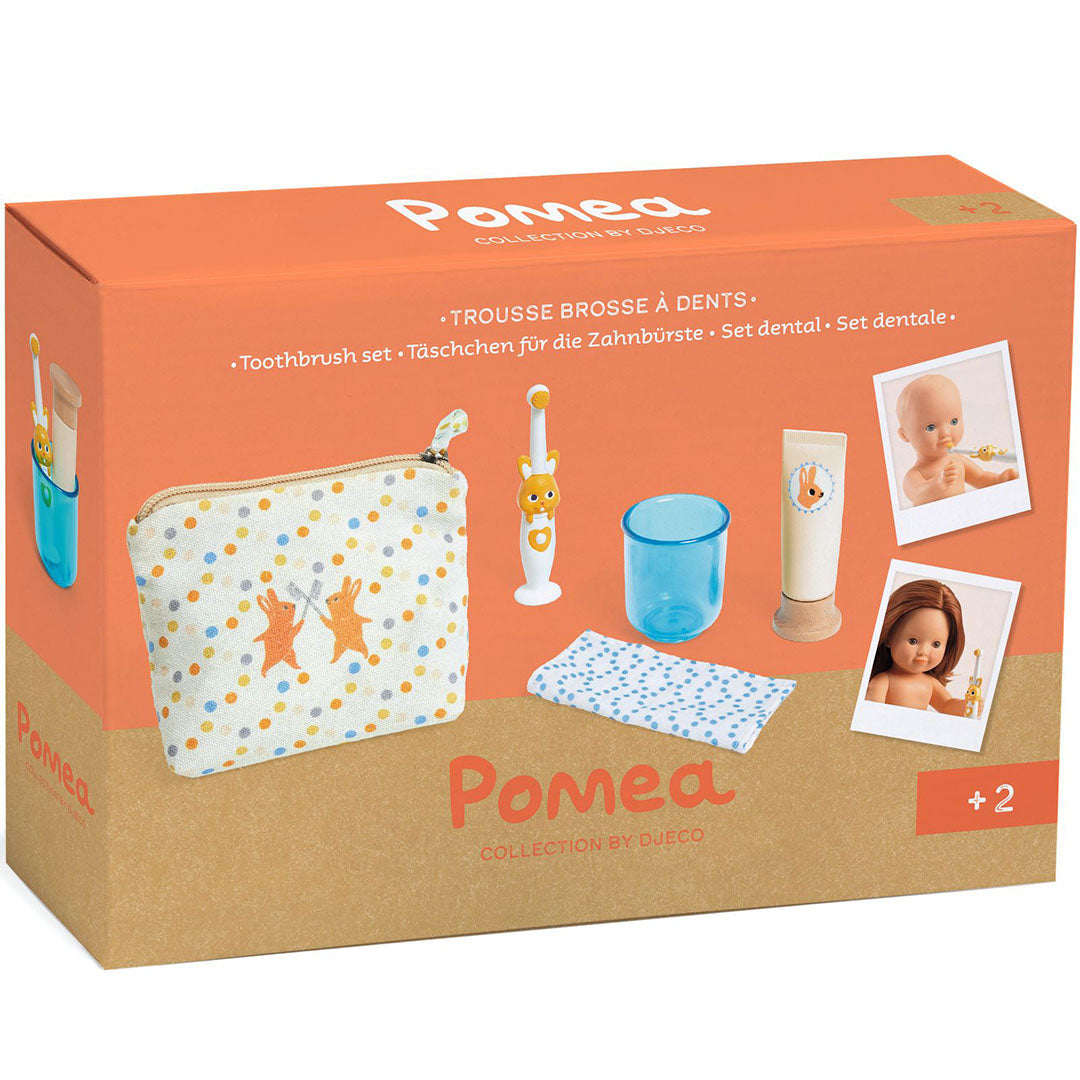 Djeco pomea poppentandenborstel set