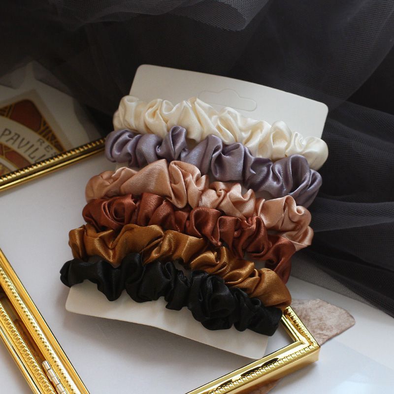 Taimi - Set van 6: Zijden Scrunchies