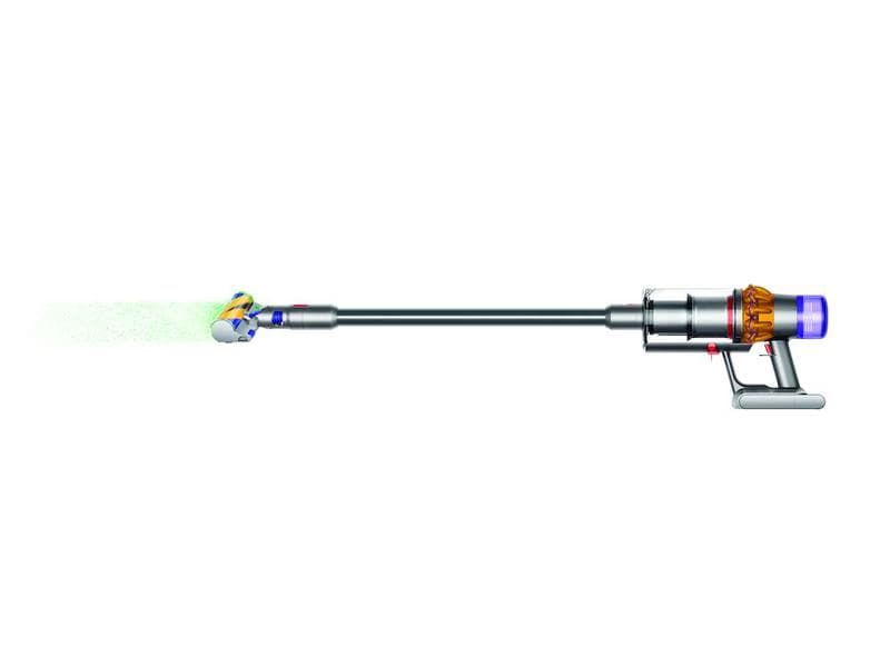 Dyson Akku-Hand- und Stielsauger V15 Detect Absolute Nickel Kabelloser Akkustaubsauger mit Wandhalterung
