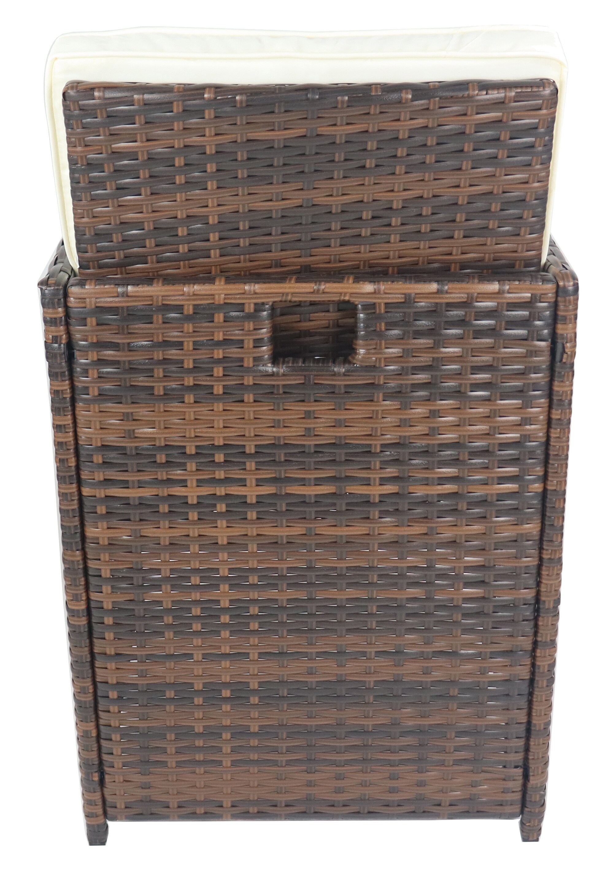 VCM 9-tlg Gartenmöbel Sitzgruppe Gartenmöbel Glas Tisch Stühle Rattan Raloso