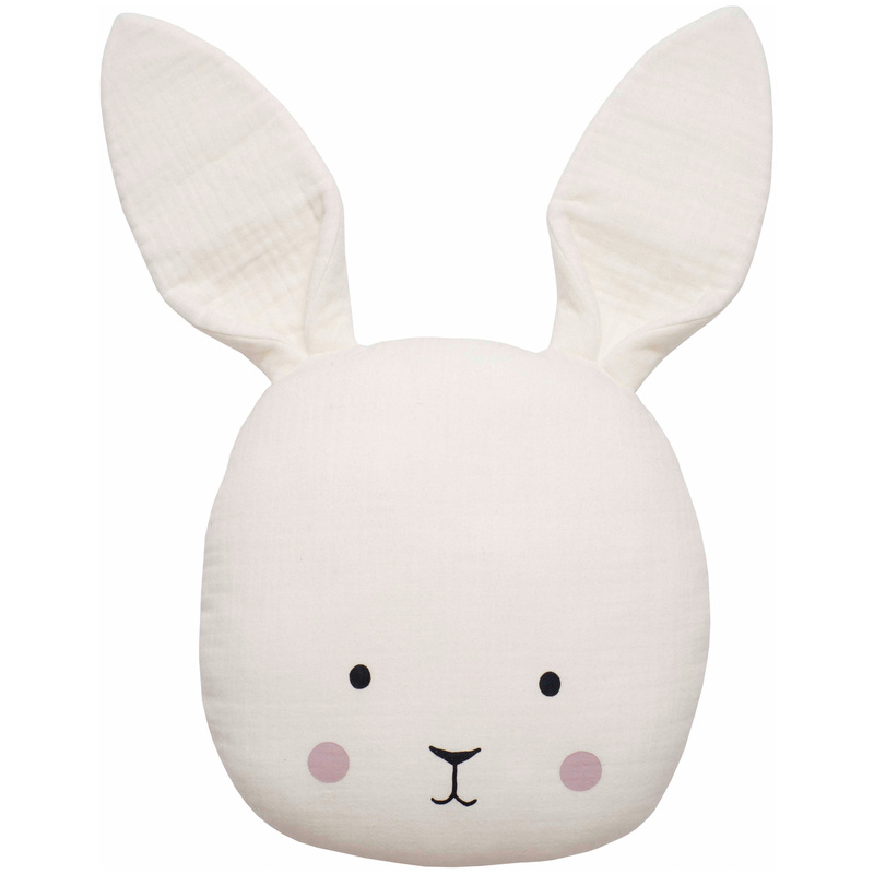 JaBaDaBaDo Kissen Hase, N0146, 25 x 45 cm, weiss