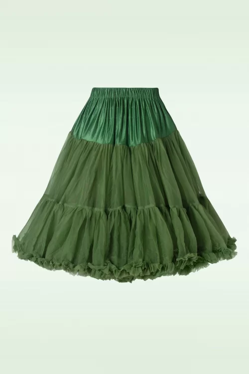 Banned Retro Lola Lifeforms petticoat in bosgroen