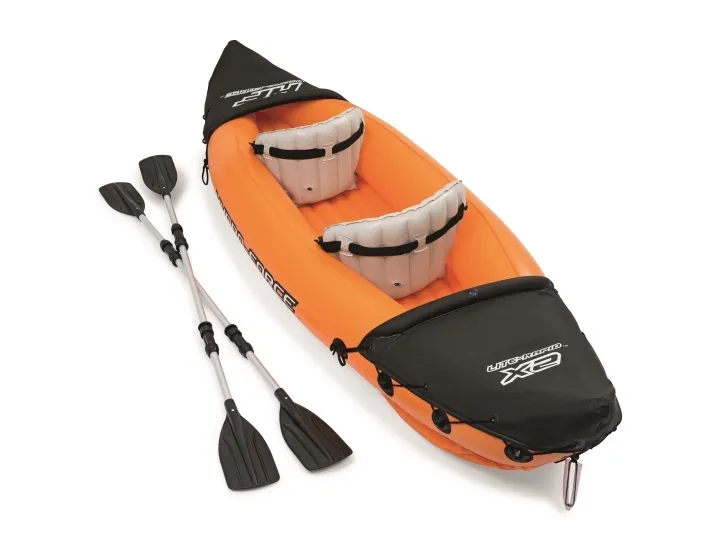 Bestway 65077, Oppustelig kajak, 2 person(er), 160 kg, Blå, Grå, Vinyl, Kasse