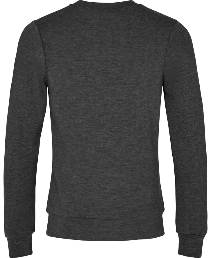 Mos Mosh Gallery Abel Crew Neck Sweat Antracite melange
