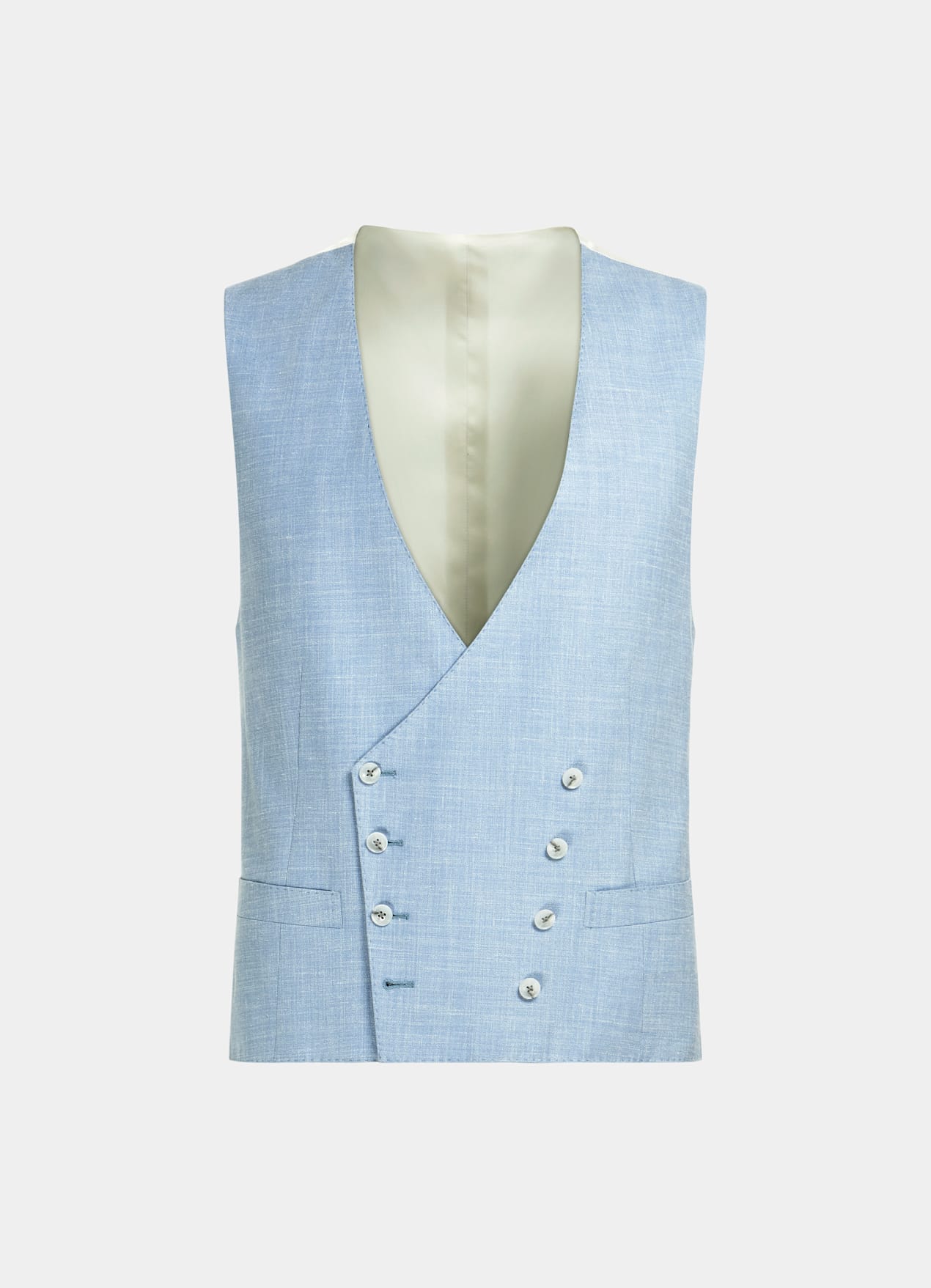 Gilet de costume bleu clair