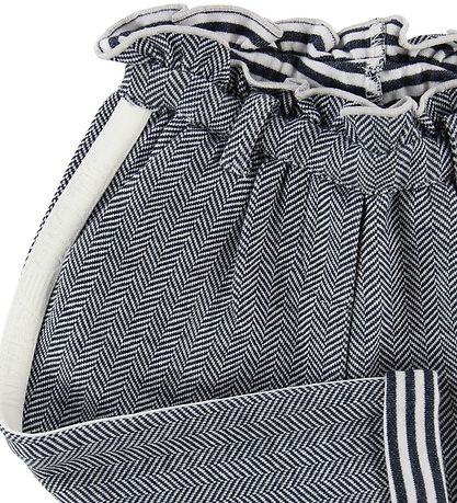 Emporio Armani Bukser - Hvid/Navy m. M?nster