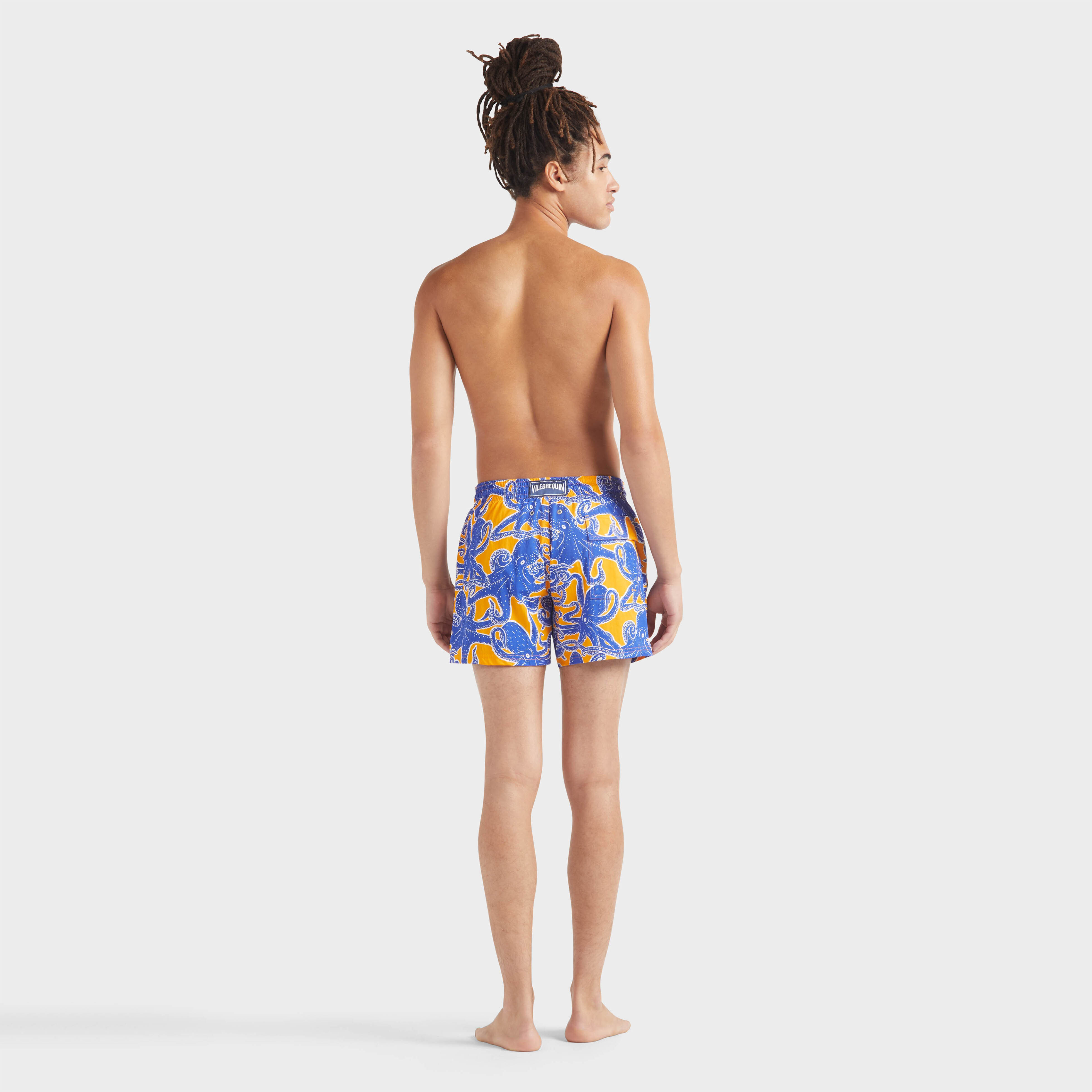 Maillot de bain court stretch homme Poulpes