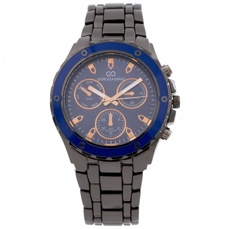 Montre Homme GIORGIO bracelet Acier Noir