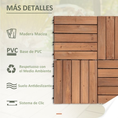 Conjunto de 27 ladrilhos de madeira preta